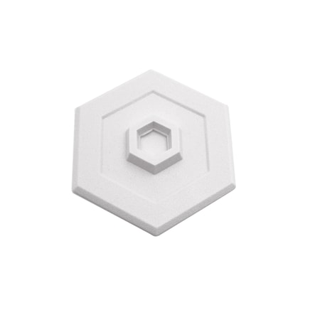 Prime-Line 5 In., Rigid Vinyl, White, Self Adhesive Concave Wall Protector (Single Pack) U 9275
